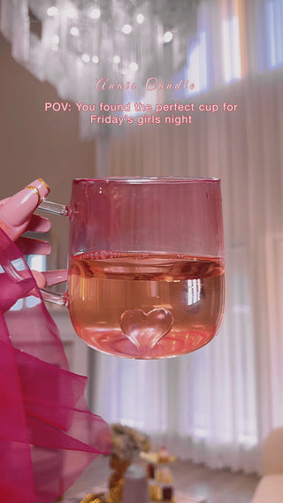 Heart You Glass Cup promotional video, POV: You found the perfect cup for Friday's girls night.