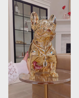Golden French Bulldog Statue promo video.