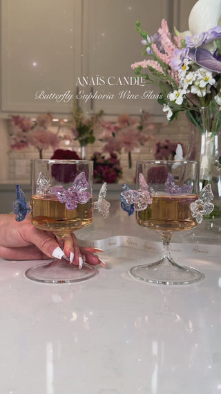 Butterfly Euphoria Wine Glass Cup Set of 2 promotional video.