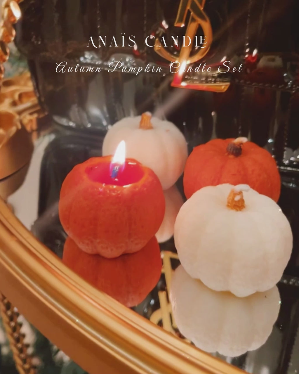 Autumn Pumpkin Candle Set
