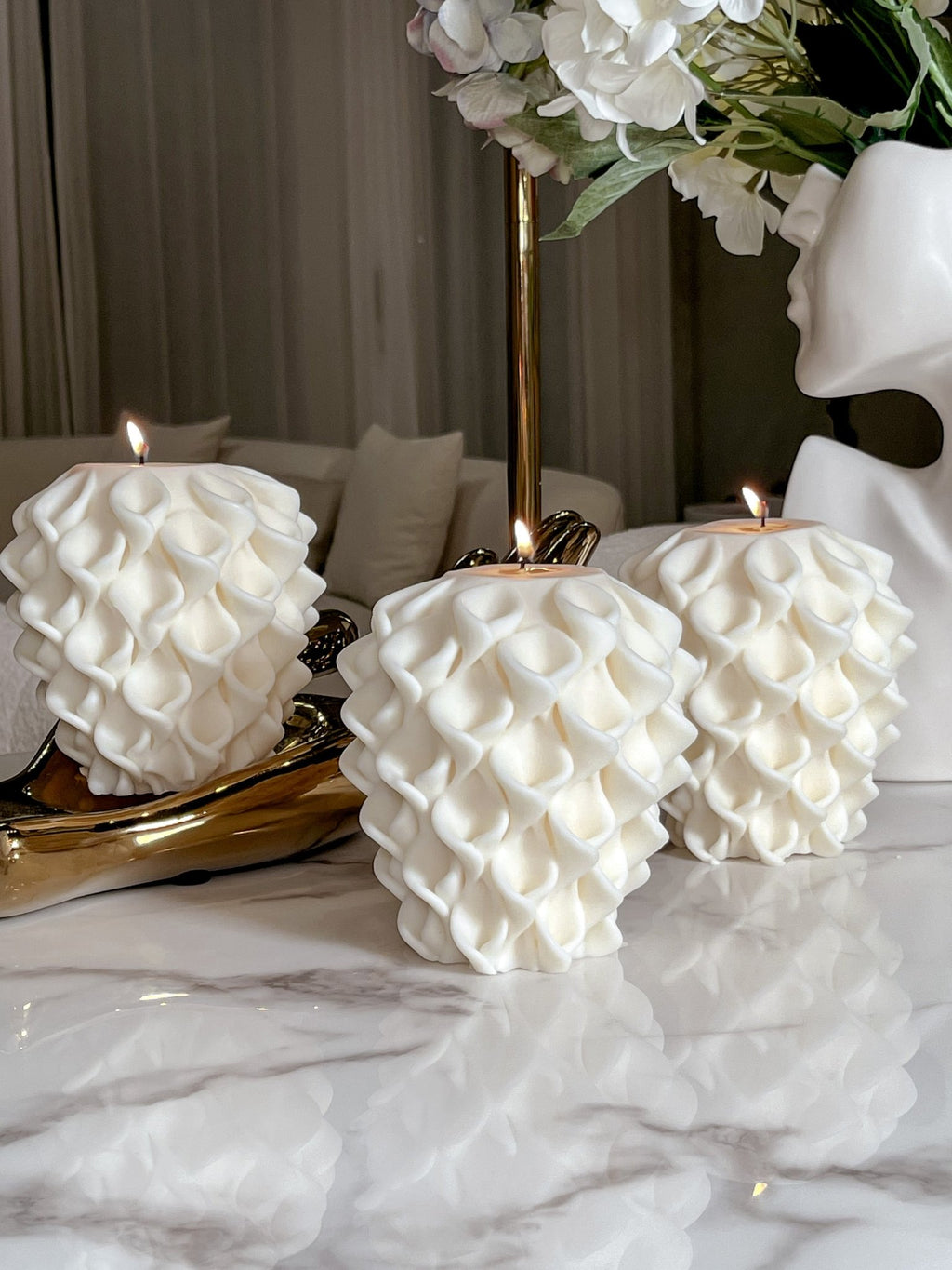 Abstract Sculpture Candle