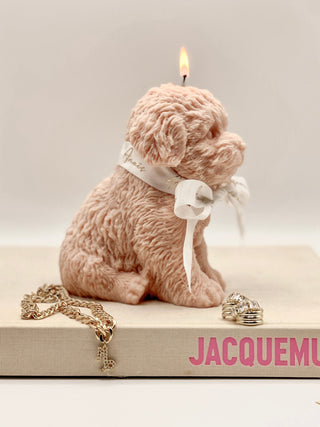 Anaïs Puppy Candle in Rosewood.