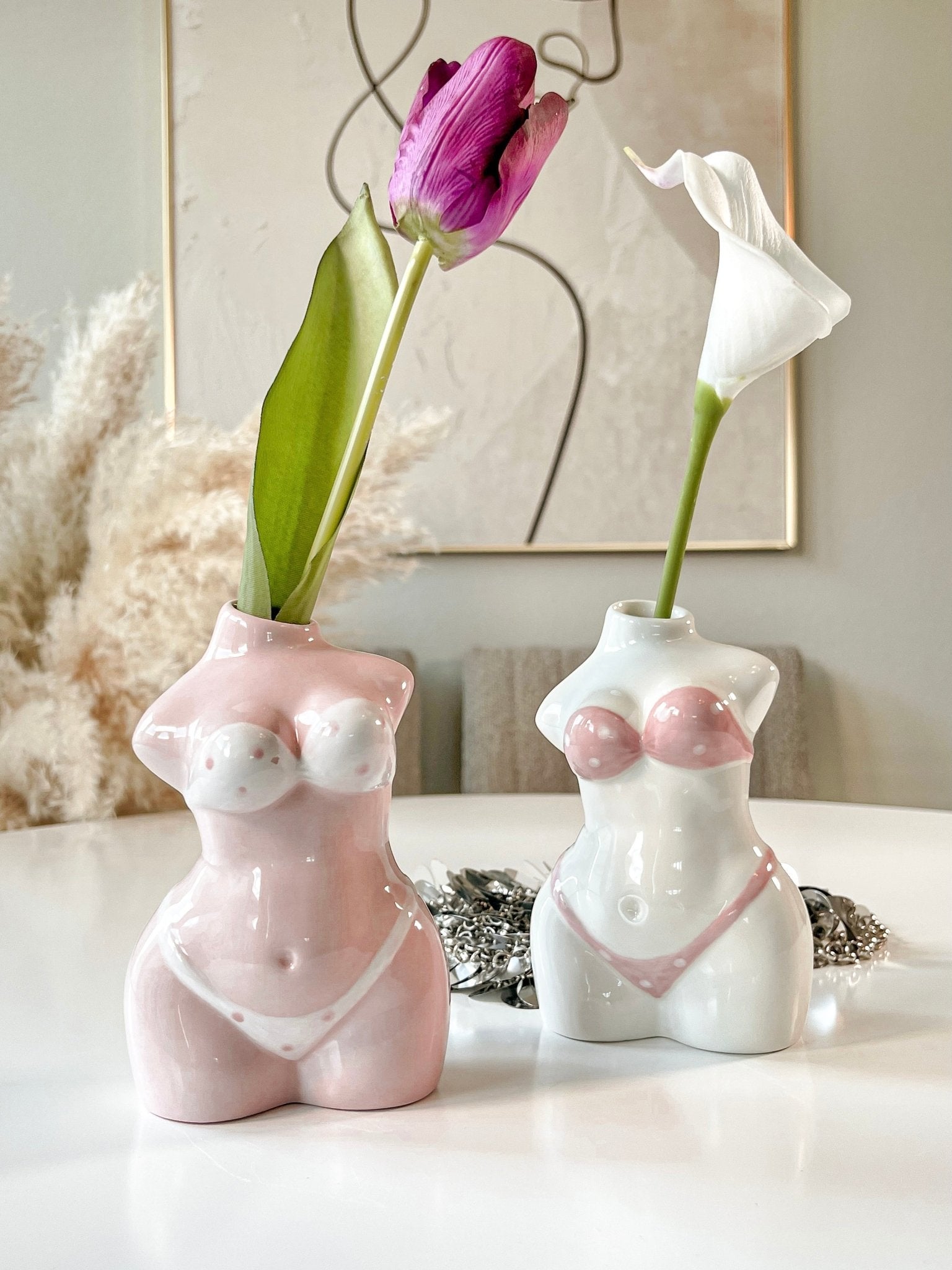 Bikini Lady Ceramic Vase Set of 2 – Anaïs Candle