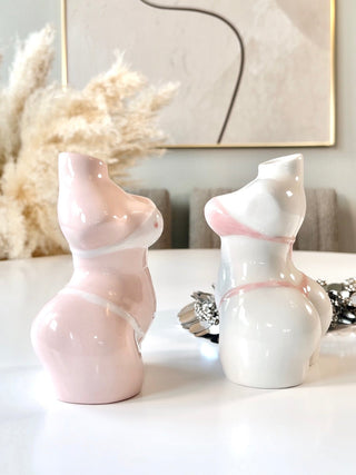 Bikini Lady Ceramic Vase Set of 2.