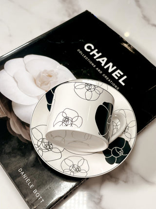 Black Chanel Coffee Mug