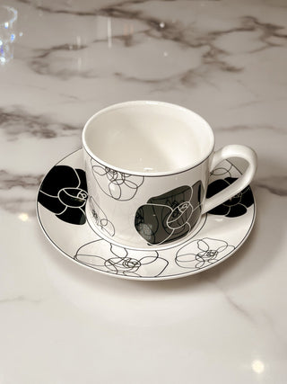 Camellia Coffee/Tea Cup & Plate Set.