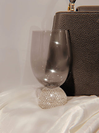 Celeste Diamond Glass Cup -Handmade.