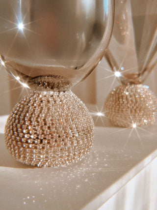 Celeste Diamond Glass Cup -Handmade.