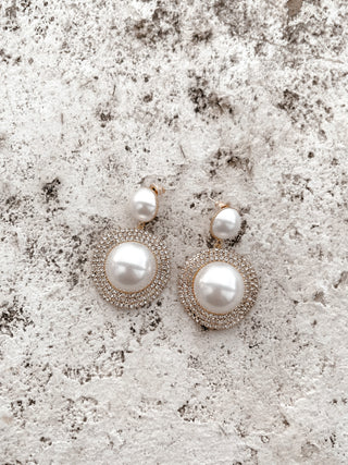 Pearl Statement Earrings.
