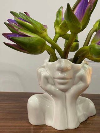 “Her” & Angelica Ceramic Vase Set of 2.