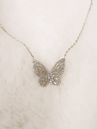 Anaïs Butterfly Necklace 18K Silver Plated.