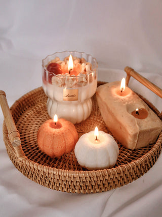 Autumn Pumpkin Candle Set