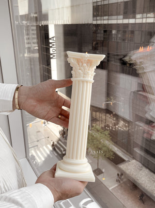 Magnificent Roman Column Candle Set.