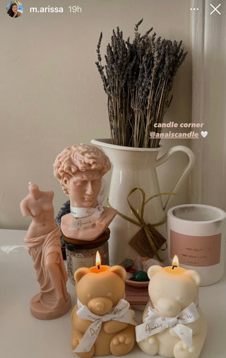 The Venus Candle in French Rose Pink.