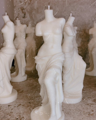 The Venus Candle In Sculpture White.