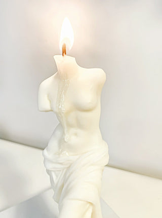 The Venus Candle In Sculpture White.